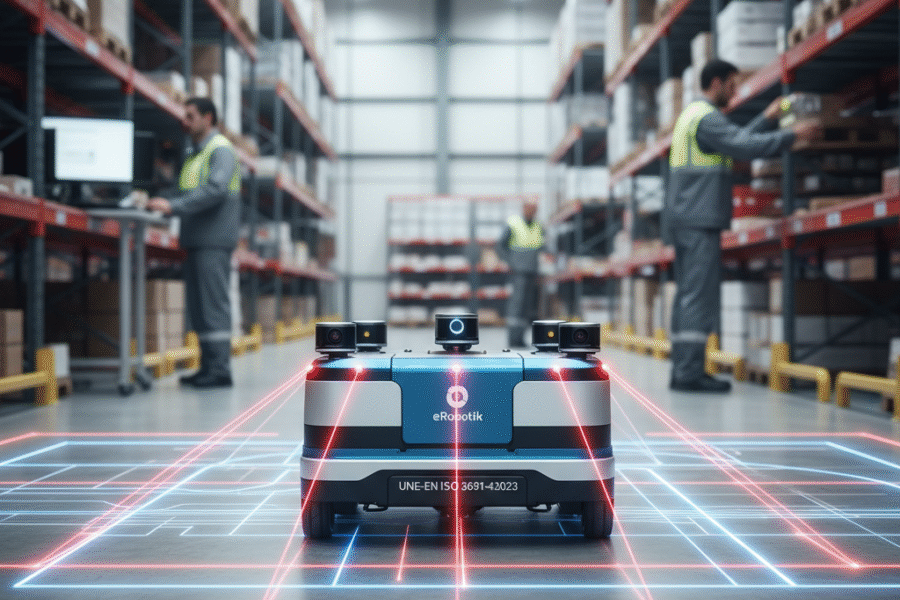 Seguridad en AGVs: Claves de la ISO 3691-4:2023